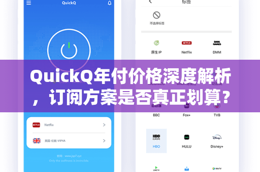 QuickQ年付价格深度解析，订阅方案是否真正划算？