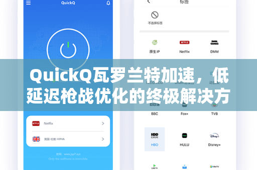 QuickQ瓦罗兰特加速，低延迟枪战优化的终极解决方案