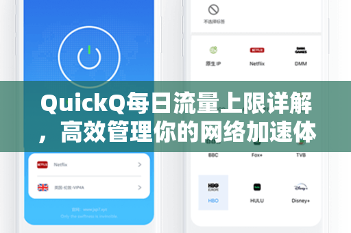 QuickQ每日流量上限详解，高效管理你的网络加速体验